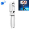 2 in 1 Foldable Bluetooth Shutter Remote Selfie Stick Tripod for iPhone and Android Phones(White)