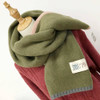 Solid Color Thick Warm Knit Woolen Scarf, Size: 40 * 20.5cm(Army Green)