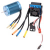3650 4370KV 4P Sensorless Brushless Motor with 45A Brushless Electric Speed Controller for 1/10 RC Car Truck