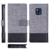 For Huawei Mate 20 Pro MUXMA MX102 Horizontal Flip Canvas Leather Case with Stand & Card Slot & Wallet Function(Black)