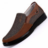 Low-cut Business Casual Soft Soles Flat Shoes for Men, Shoe Size:42(Black)