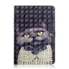 3D Colored Drawing Universal Horizontal Flip Leather Case, with Holder & Card Slot & Wallet for 7 inch Tablet PC(Embrace Cat)