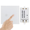 2 Ways Wireless Remote Control Light Touch Switch, Spectrum: 433.92MHz, Remote Control Distance: 30m(White)