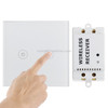 2 Ways Wireless Remote Control Light Touch Switch, Spectrum: 433.92MHz, Remote Control Distance: 30m(White)