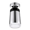 SDF2-B9 1 LED Temperature Sensor RGB LED Faucet Light Water Glow Shower, Size: 58 x 28mm, Interface: 22mm (Silver)
