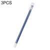 3 PCS Simple Flash Color Student Writing Neutral 0.5mm Hand Account Marker(Blue)