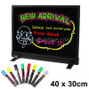 Colorful LED Fluorescent Message Board with 8pcs Highlighter Pens, Size: 40 x 30cm