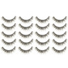 10 Pairs M14 Criss-Cross Cotton Stem Natural Makeup Lashes Charming Long Thick Black False Eyelashes