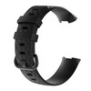 Diamond Pattern Silicone Wrist Strap Watch Band for Fitbit Charge 3(Black)