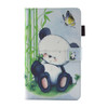 For Galaxy Tab A 8.0  / T380 & T385 Panda Pattern Horizontal Flip Leather Case with Holder & Card Slots