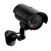 Waterproof Dummy CCTV Camera With Flashing LED For Realistic Looking for Security Alarm(Silver)