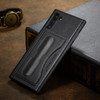 For Galaxy Note10 Fierre Shann Full Coverage Protective Leather Case with Holder & Card Slot(Black)