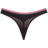 Simple Thongs Seamless Briefs Sexy Women Underwear, Size:M-28cm(Black)