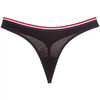 Simple Thongs Seamless Briefs Sexy Women Underwear, Size:M-28cm(Black)