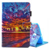 For Galaxy Tab A 8.0  / T380 & T385  Sunset Landscape Pattern Horizontal Flip Leather Case with Holder & Card Slots