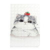 3D Colored Drawing Universal Horizontal Flip Leather Case, with Holder & Card Slot & Wallet for 8 inch Tablet PC(Cute Cat)