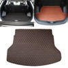 Car Trunk Mat Rear Box Lingge Mat for Nissan X-Trail 2014 (Dark Brown)