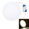 12W 17cm Round Panel Light Lamp with LED Driver, 60 LED SMD 2835, Luminous Flux: 860LM, AC 85-265V, Cutout Size: 15.3cm