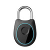 Portable Smart Fingerprint Lock Electric Biometric Door Lock USB Rechargeable IP65 Waterproof Home Door Luggage Case Lock Bluetooth Electronic Lock(Black)