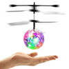 Mini Fun Kids Toy Suspended Crystal Ball Sensing Aircraft Hand Induction Flying Aircraft with Colorful LED Light, without Remote Control