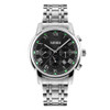 SKMEI 9121 Multifunctional Outdoor Fashion Business Waterproof Steel Strap Quartz Wrist Watch (Black)