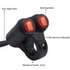 Motorcycle Headlight Auxiliary Light Waterproof Aluminum Alloy Double Flash Switches with Indicator Light