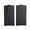 Business Style Vertical Flip TPU Leather Case with Card Slot for Huawei P30(Black)