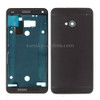 Full Housing Cover (Front Housing LCD Frame Bezel Plate + Back Cover) for HTC One M7 / 801e(Black)