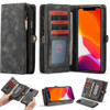 CaseMe-008 Detachable Multifunctional Horizontal Flip Leather Case with Card Slot & Holder & Zipper Wallet & Photo Frame For iPhone 11 Pro(Black)