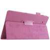 Litchi Texture Horizontal Flip Solid Color Leather Case with Holder for Galaxy Tab E 9.6 / T560 / T561(Pink)