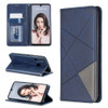 Rhombus Texture Horizontal Flip Magnetic Leather Case with Holder & Card Slots For Huawei P30 lite / nova 4e(Blue)