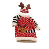 Cute Sweater with Hat Red Wine Bottle Cap Table Decoration