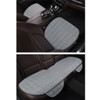 3 PCS / Set  Warm Car Seat Cover Cushion Five Seats Universal  Two Front Row Seat Covers and One Back Row Seat Cover Car Non-slip Chair Pad Warm Car Mats No Back Plush Cushion(Grey)