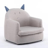 Children Animal Cartoon Sofa Baby Sofa Reading Lazy Sofa(Gray Kitten)