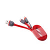 1m 2 in 1 8 Pin & Micro USB to USB Data / Charger Cable, For iPhone, iPad, Samsung, HTC, LG, Sony, Huawei, Lenovo, Xiaomi and other Smartphones(Red)