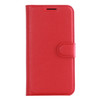 For Galaxy S7 / G930 Litchi Texture Horizontal Flip Leather Case with Holder & Card Slots & Wallet(Red)