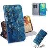 Apricot Flower Pattern Coloured Drawing Horizontal Flip Leather Case for Huawei Mate 20 X, with Holder & Card Slots & Wallet