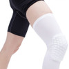 Long Sports Anti-collision Anti-fall Breathable Honeycomb Knee Pads, Size:M(White)