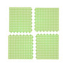 4 PCS Non-slip Shower Mat Bathroom Square PVC Bathmats for Kitchen and Toilet, Size: 30CM x 30CM(Green)