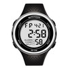 SANDA 375 Watch For Male Students Simple Casual Electronic Watch Sports Waterproof Luminous Watch(Silver)