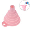 Silicone Colander Mini Foldable Funnels Hopper(Nordic Pink)