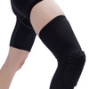 Long Sports Anti-collision Anti-fall Breathable Honeycomb Knee Pads, Size:L(Black)