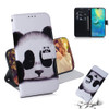 Panda Pattern Coloured Drawing Horizontal Flip Leather Case for Huawei Mate 20 X, with Holder & Card Slots & Wallet