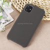For iPhone 11 Pro Max Solid Color Liquid Silicone Shockproof Case (Olive Green)
