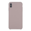 Pure Color Liquid Silicone + PC Dropproof Protective Back Cover Case for iPhone X / XS  (Lavender Purple)