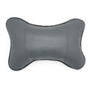 Four Seasons Breathable Leather Surface Car Neck Pillow Head Pillow(Grey)