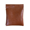 Fashion Solid Color PU Leather Coin Purse Women Men Small Mini Short Wallet Money Bags(Brown)