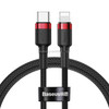 Baseus Cafule Series PD18W Type-C to 8 Pin Cable, Length: 1m(Red Black)