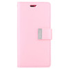 For iPhone 11 Pro MERCURY GOOSPERY RICH DIARY Crazy Horse Texture Horizontal Flip Leather Case  with Holder & Card Slots & Wallet(Pink)