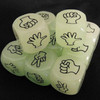 2 PCS Noctilucent drinking Mora Dice Cubes Fun Board Game, Size: 1.8 x 1.8 x 1.8cm